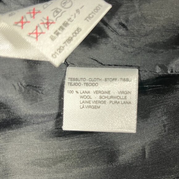 MaxMara Blazer Womens Sz 10 Black Wool Fully Lined Pockets Career Made in Italy - Picture 4 of 12